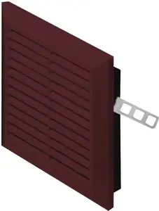 Ventilācijas režģis AWENTA T40BR brūns ar sietu 137×137 mm