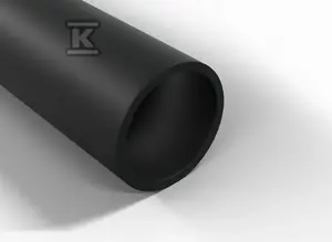 Aizsargcaurule Q-Systems QRG UV 50/5,0 gluda melna — caurule kabeļu izvietošanai