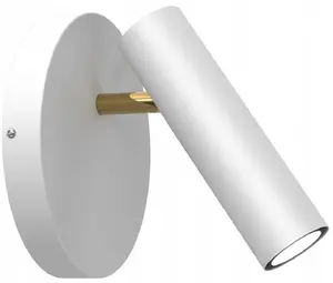 Wall lamp VITALUX Axion 338, 1x8W GU10, white/gold finish