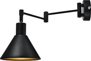 Sienas lampa Candellux COPENHAGEN 21-75444 — mūsdienīga biroja sienas lampa ar regulējamu izvirzījumu