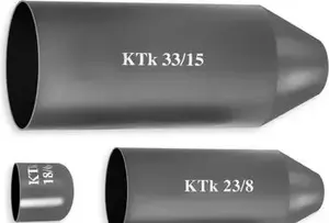 Heat Shrink Cable End Cap Radpol KTK 33/15 black — cable termination sleeve 33/15 mm