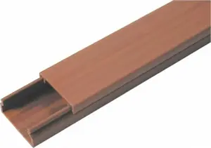 Kabeļu kanāls AKS MKE 18x20, 2 m, tumša koka apdare