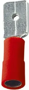 Insulated crimp connector Erko TSE_6,3-1SN/100 – 6.3 mm tab, insulated female quick disconnect, pack 100