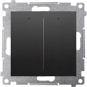 Lighting control module Kontakt-Simon Simon 54 GO DEW2W.01/49 — 2 outputs 5A, Wi‑Fi smartphone control, 230V, matte black