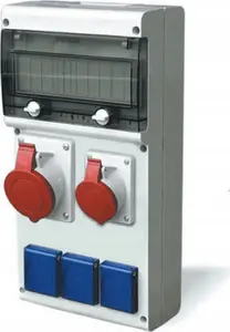 Distribution box Scame Block 632.312W — 1×32A/5P, 1×16A/5P, 3×230V, IP44