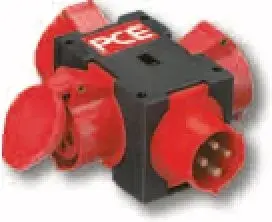 Передвижной распределительный щит PCE PIESZYCE 3×16A/4P IP44 (модель 9430006W)