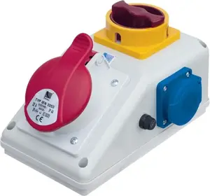 PAWBOL R-BOX KOMPAKT stationary distribution box B.165/1/LP 1x16A/5P 1x250V L/P switch