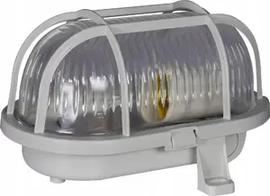 Потолочный светильник PAWBOL Oprawa kanałowa Owal60 D.3151S 60W E27 серый