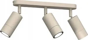 Griestu lampa Luminex Link 9528, 3x8W GU10, bēšs, sliedes tipa