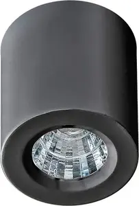 Ceiling light Azzardo NANO ROUND AZ2785 black surface-mounted cylindrical LED fixture