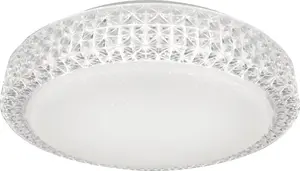 Потолочная лампа Zuma Line MOA CL15068C-D40 — металлическая, белая, для LED, круглая