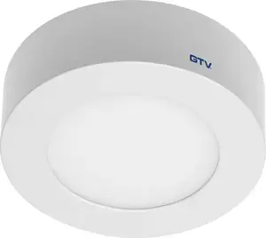 Потолочный накладной потолочный светильник GTV ORIS PLUS 7W 560lm 120° IP20 3000K белый