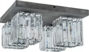 Потолочный светильник Spot Light Gallant 4x60W E27 бетон/прозрачный модель 2244436
