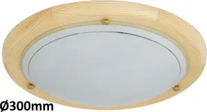 Потолочно-настенный светильник Rabalux Ufo 1x60W E27, цвет бук (модель 5411)