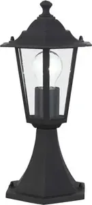 Outdoor post light Brilliant CROWN 40284/06, black, IP44