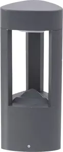 Outdoor garden bollard Suma SU-MA FAN GL 11201, gray, IP54 rated
