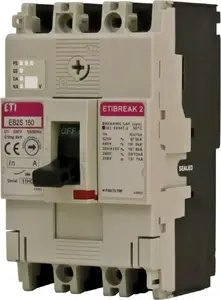 Power Circuit Breaker 3P 160A 16kA without Adjustment Eti-Polam EB2S 160/3LF