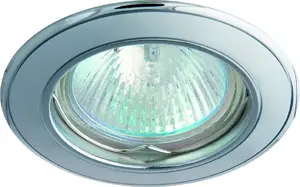 Halogēna spuldze MR16 GU5.3 12V 50W no GREENLUX, perlamutra matēta hroma/niķeļa apdare (GXPL016)
