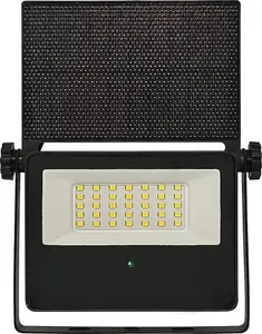 Outdoor LED Solar Floodlight BestService LGS011NS 15W 1800 lm 4000K with motion and dusk sensor, black