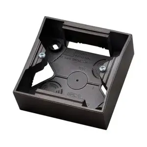 Elektrības kārba Ospel PNP-1U/33, iegremdējama, 82×82×36 mm, melna