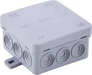 Uzliekamā savienojumu kārba SCABOMET A2 IP54 75×75×40 mm pelēka