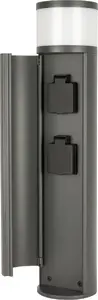 Outdoor wall light Suma Elborn EL3113, IP54 rated, grey