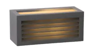 Outdoor wall light Lucide DIMO E27 18 W, IP54, 220 V, black, 103×110 mm