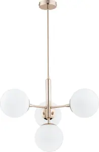 Kā pakarināma lampa ALFA Volda Picolo 4-punktu zelta 63089