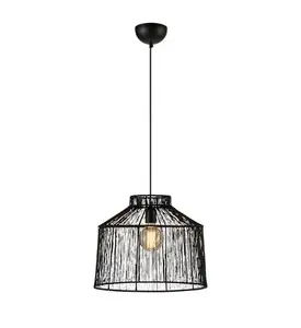 Griestu lampa Markslojd CAPANNA E27, 1×E27, 40W, melna, Ø42 cm, kabelis 1.4 m