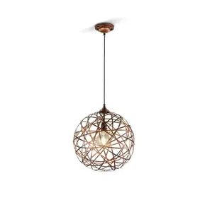 Abāžūrs TRIO 305100162 — metāla vara krāsa, Ø 40 cm, H 15 cm, max 60 W