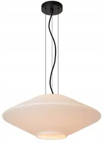 Pakaramā lampa Italux Trevor 25414/50/61 — 1x60W E27, balts/melns