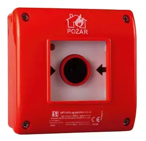 Ручной пожарный извещатель Spamel OP1-W01-A11-230 — 230 В, 1NO/1NC