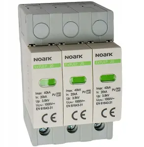 Ограничитель перенапряжений Noark 112894 тип II 1200V DC 3 модуля для не заземлённых систем SPD Ex9UEP 20 3P