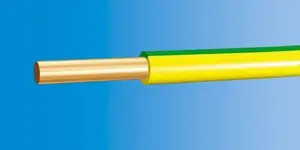 Installation conductor NKT Cables DY 2.5 mm² 750V yellow-green H07V-U 1 m