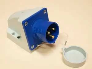 PCE 16A 3P 230V Blue Socket-Receiver with Plug IP44 model 513-6t