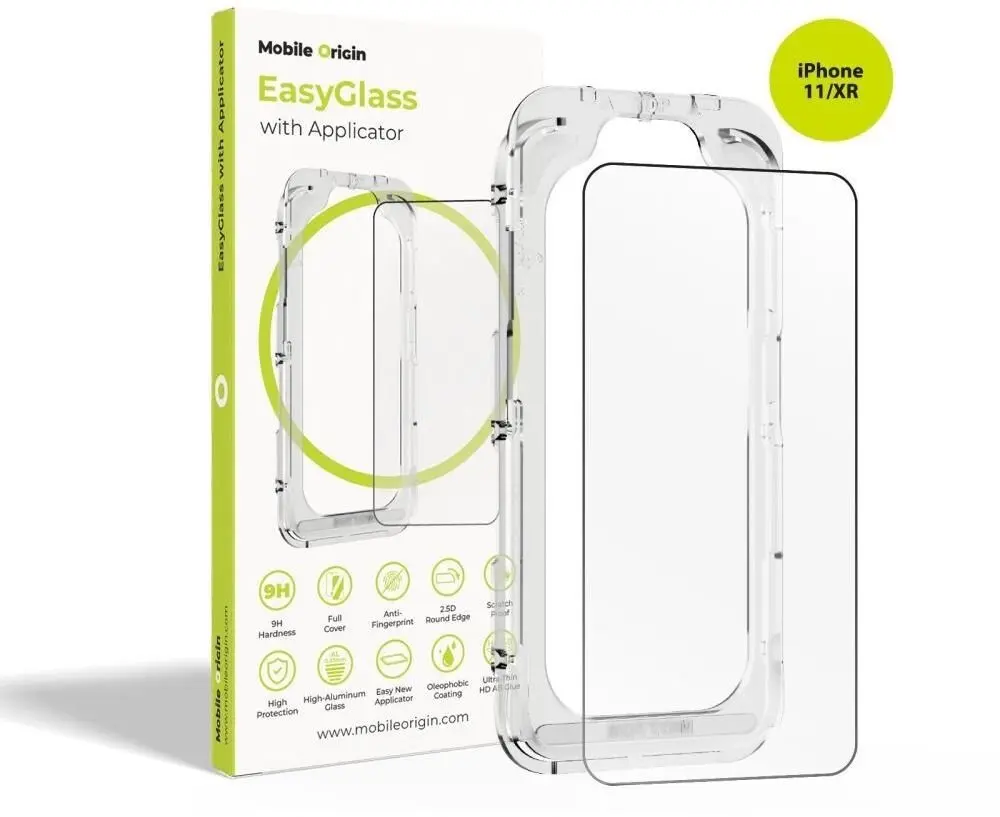Aizsargstikls MOBILE ORIGIN EasyGlass ar aplikatoru