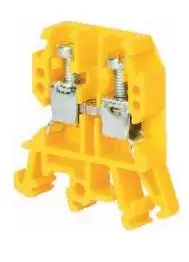 Terminal connector Pokój ZUG-G10 threaded rail connector, yellow, model A11-0201
