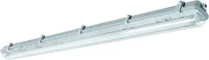 Герметичный светильник LED GTV HELIOS-LED 136 BIS 36W T8 G13 AC 220–240V IP65 ABS/PS одностороннее питание серый