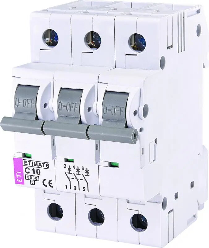Automāts Eti-Polam 3P ar C karakteristiku