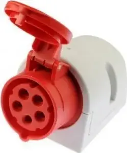Industrial Fixed Socket PCE 16A/5P IP44 400V model 115-6
