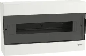 Распределительный щит SCHNEIDERE EZ9EUC118 Easy9 1x18 модулей навесной IP40 IK07 белый с прозрачной дверцей