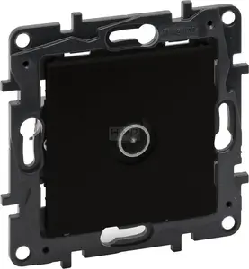 Антенный розетка Legrand Niloe Step 863574 — телевизионная конечная розетка, черная