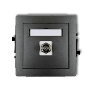 Розетка Karlik 11DGF-1 — модульная розетка типа F врезная, IP20