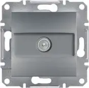 Schneider Electric Asfora ТВ-розетка оконечная без рамки, стальной цвет (EPH3200162)
