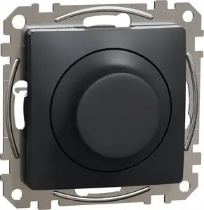 Dimmer Schneider Sedna Design SDD114502 rotary LED dimmer, RC/RL compatibility, black anthracite