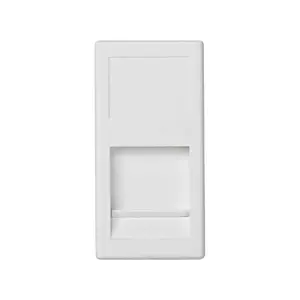 Wall plate / switch cover Kontakt-Simon KA76/9, white, RJ-45 socket