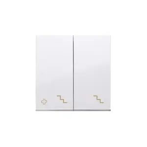 Electrical switch Kontakt-Simon DKW6/2/AB11, plastic housing, IP20, white, 16×160 mm, 14 g