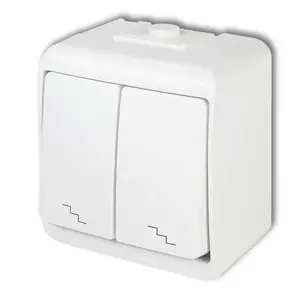 Кнопочный выключатель Karlik WHE-7, IP54, вход 250 В AC, номинальный ток 10 A