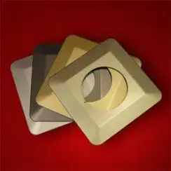 Wall Cover Plate ZAMEL OSX-910 single, gold finish (model YNS1000053)