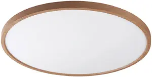 Потолочный светильник Zuma Line Cami WM-BP1108-S-W 1x36W LED, 3085 лм, переключаемая 3000/4000/6000K, дерево/белый